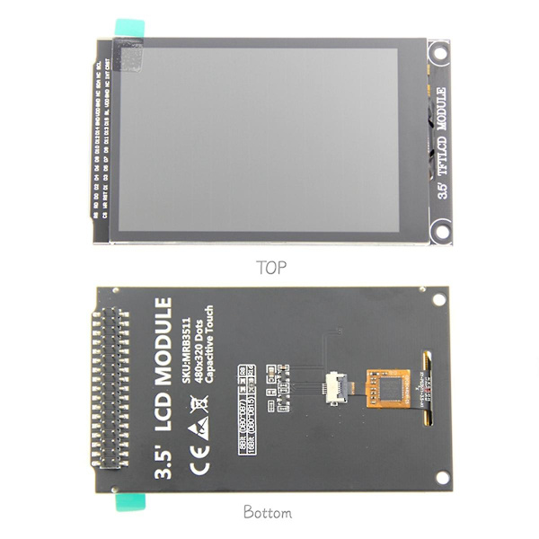 3,5 tums kapacitiv pekmodul Hd Tft-skärm färgskärmsmodul 480x320 As Shown