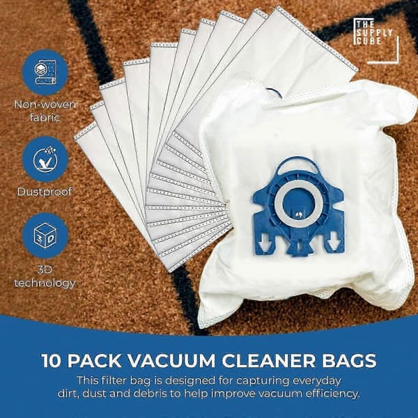 16 utbytesdammsugarpåsar för Miele Complete C2 C3 Classic C1S8S5S2 GN-seriens dammsugare 5pcs