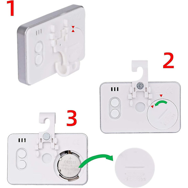 3x Kjøletermometer Digitalt Termometer Frysetermometer Kjøleskap Vanntett Frysetermometer Med LCD-skjerm Med Krok For Temperat