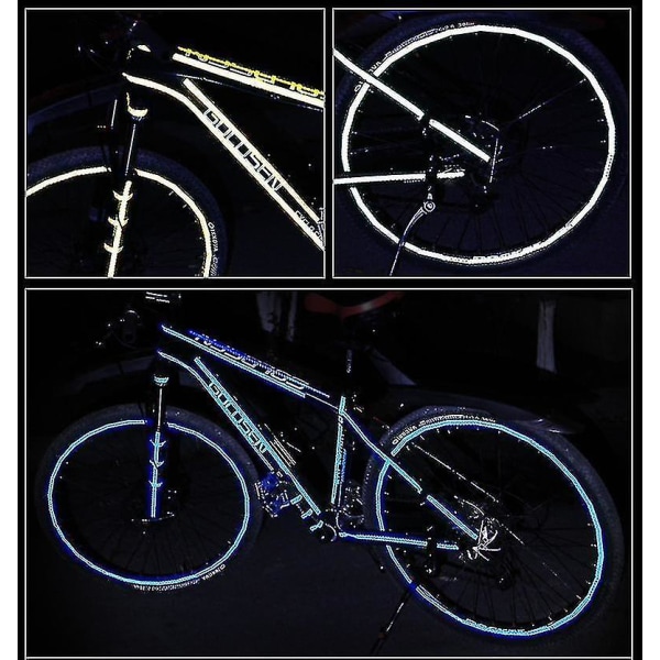 1-6 rullar Bil Styling Reflekterande Stripe Tejp Motorcykel Cykel Body Fälg Hjul Stripe Tejp Dekorativa 8 Meter