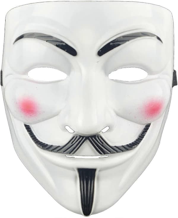 3-pakning V for Vendetta-maske for voksne/barn Anonymous-maske