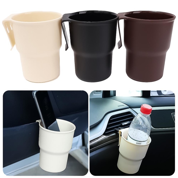 Universal auton tuuletusaukon kupin pidike riippuva vesipullo juomapidike auton sisätilojen kolikkoavain matkapuhelin monitoiminen organizer - juomatelineet black A