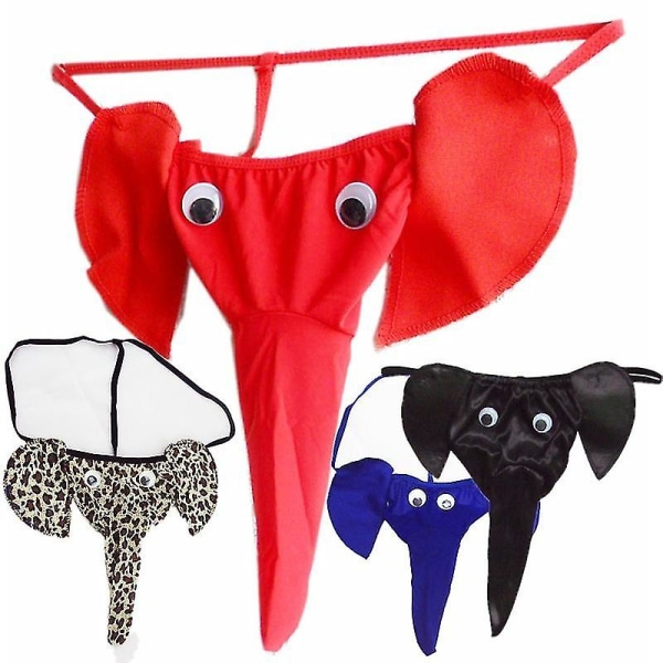 4 stk Herre Truser Nyhet Elefant Truser G-strenger Truser Thongs Undertøy Truser Undertøy Flerfarget Valgfritt 4 color