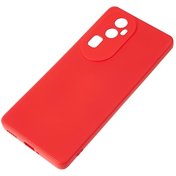 For Oppo Reno10 5G gummiert TPU-telefonveske Candy Color Fiberfôr Anti-dråpedeksel Red
