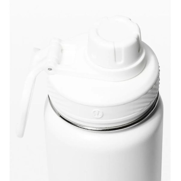 Lululemon Back To Life Sport vesipullo ruostumattomasta teräksestä valmistettu termoskuppi 710ml/24oz [xh] White