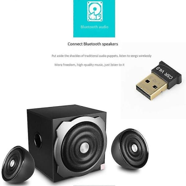 USB Bluetooth-sovitin 4.0 Bluetooth-äänivastaanotin CSR4.0 Bluetooth-sovitin Tuki Win8/10:lle