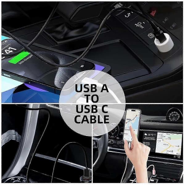 Carplay-kabel USB A til USB C til iPhone 16 15 Car Play-kabel