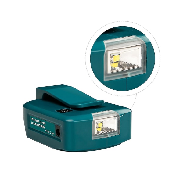 Usb Batteri Strømkilde Oplader Led Adapter Til Makita 18v Li-ion batteri Uk