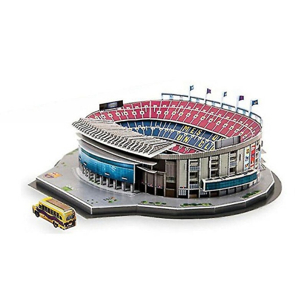 Barcelona Camp Nou -stadion 3d-palapeli Jalkapalloseura Jigsaw Malli Espanja Boxed