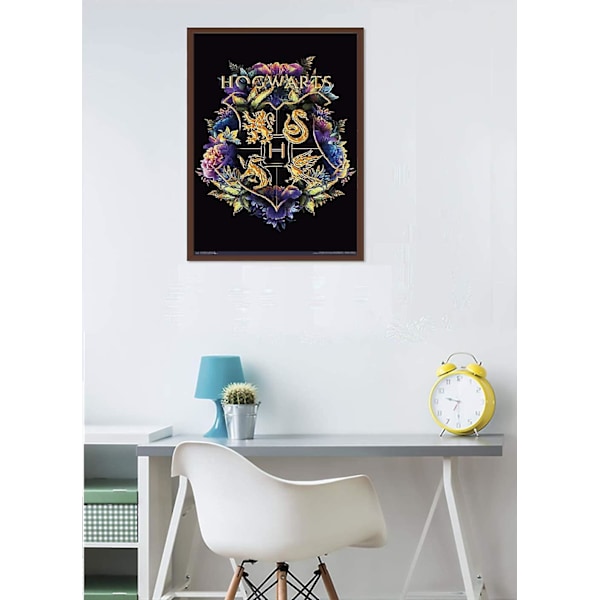Timanttimaalaussetti aikuisille ja lapsille - Diy Hogwarts-merkki 5d timanttitaidemaalaus numeroiden mukaan -sarjat, aikuisten maalaus timanttisarjoilla (12 x 16)