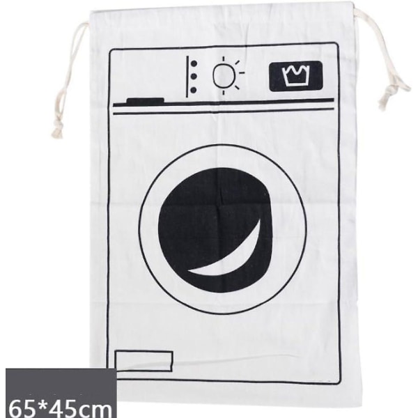 Snavset eller ren vasketøjspose Folde ultrakapacitet åndbar til opbevaring af tøj hjemmelegetøj 65x45cm