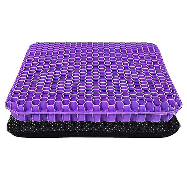 Ekstra stor Gelpude Åndbar Honeycomb Relief Æggepude Hjemmekontorstol Biler Kørestol (