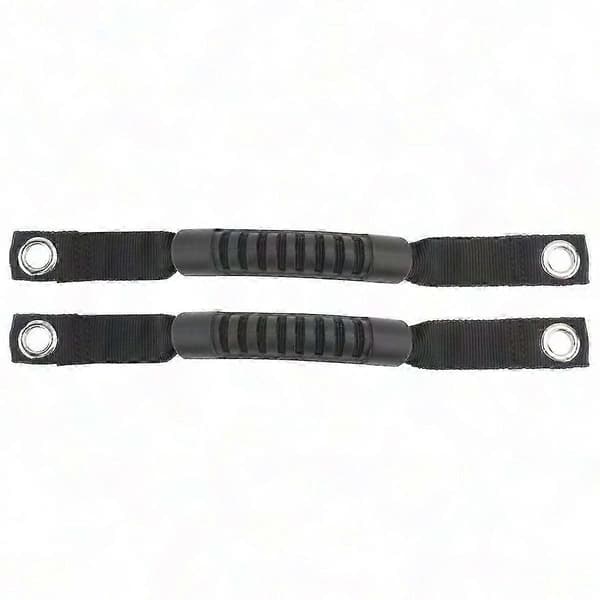 2 stk. baksetehåndtak for Jeep Wrangler veltebøyle Black