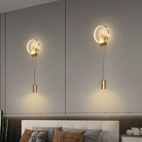 24w LED energibesparende øyebeskyttelse vegglampe, ideell for nattbord, stue og korridor