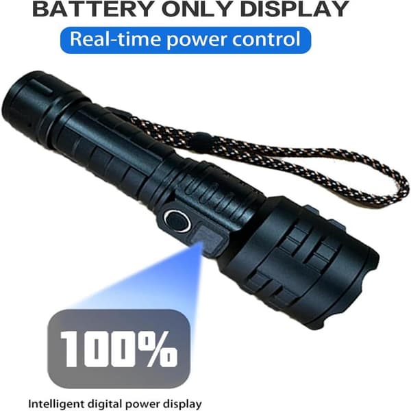 Super Bright Rechargeable Flashlight for Emergencies, Camping and Hiking