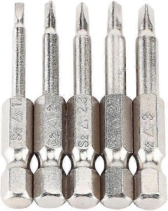 Triangulära skruvmejselbits 5 st S2 stål TA1.8/2.0/2.3/2.7/3.0 Magnetiska