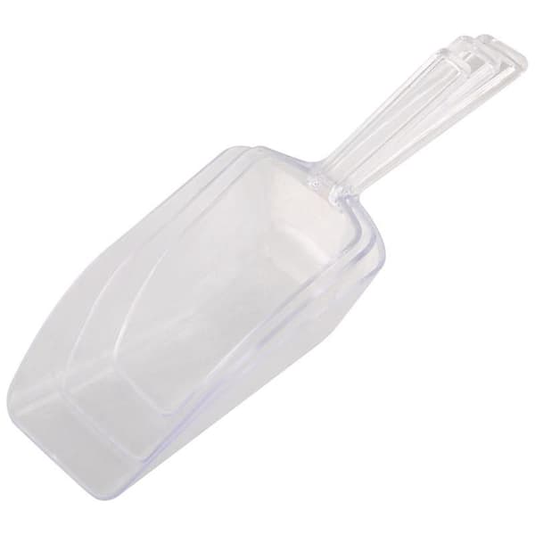 3-delt palleisskraberformet plastikskovl - Transparent