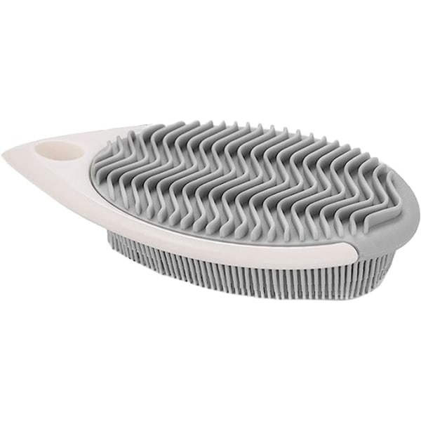 Silikonipesuharja Monitoiminen puhdistusharja Kotitalousvaatteiden lautaharja Pehmeä kenkäharja kahvalla (kuvassa, one size)