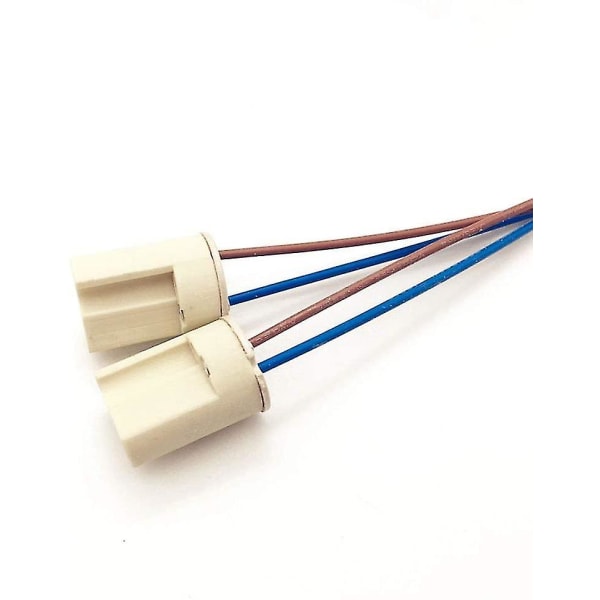 10 stycken G9 lamphållare teflon tråd,halogen lampor Keramisk kontakt uttag,g9 lamphållare 250v G9 S