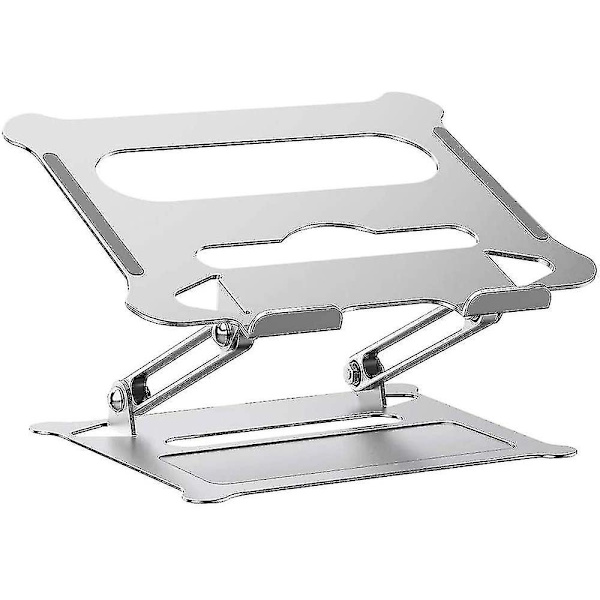 Justerbart laptopstativ, ergonomisk bærbart computerstativ med varmeudluftning til at hæve bærbar computer, kompatibel bærbar holder