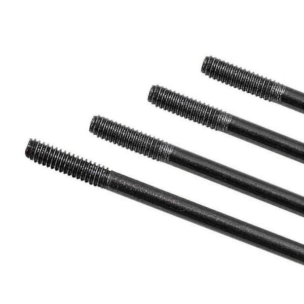 36 STK J-Bend Cykeleger (280mm Sort)
