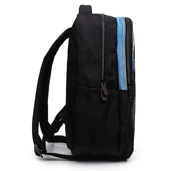 Kaxidy 3D Hästtryck Unisex Skolryggsäck - Kaffe