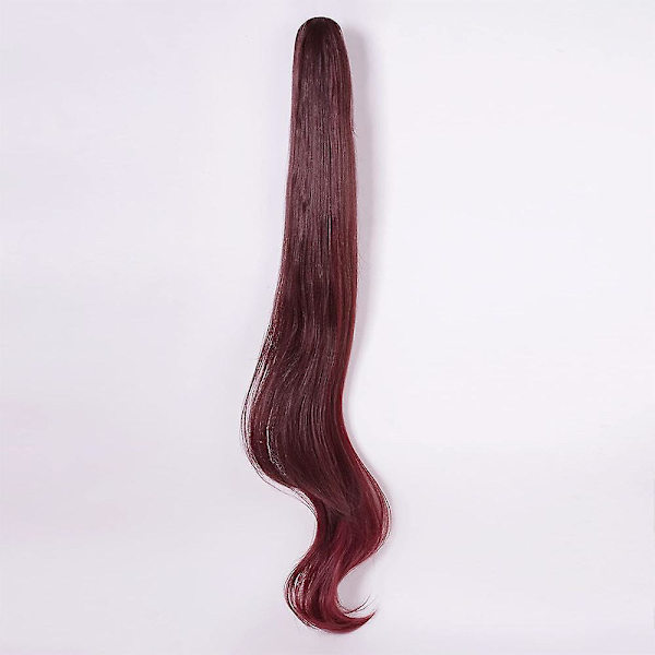Valnötsbrun svart ansiktsformning cos game wig cosplay peruk