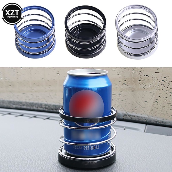Auto Spring Cupin pidike Juomateline Puhelinteline Auton sisustuksen tarvikkeet Kannettava Universal Auton organizer Säilytys Laadukas - Juomatelineet silver