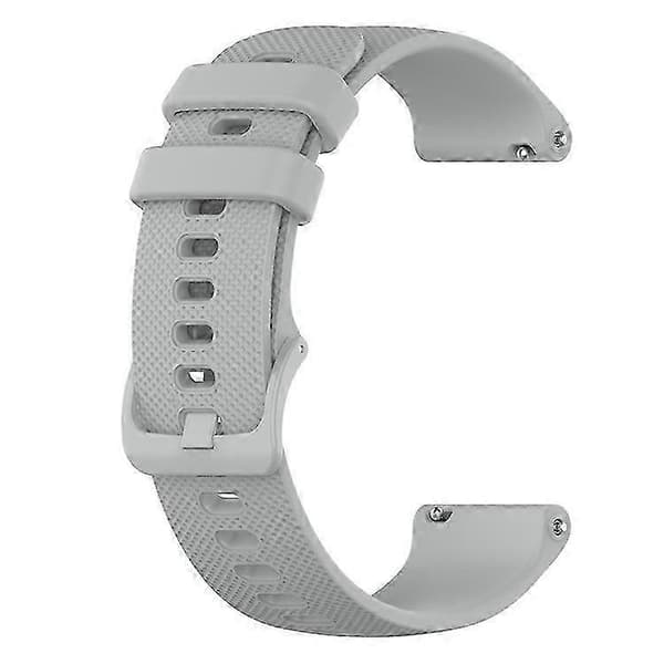 18 mm gitter silikonebånd til GarminActive S Grey