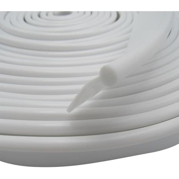 X2 12M Vit Husvagn Markis Kit Skena Skyddslist - Universal 24 Meter Keder Kador White