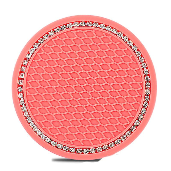 Auton Coaster Water Cup Pullonpidike Liukumaton Pad Matt Silikageeli Vedenpitävä Sisustukseen Auton muotoilutarvikkeet| | Watermelon Red White