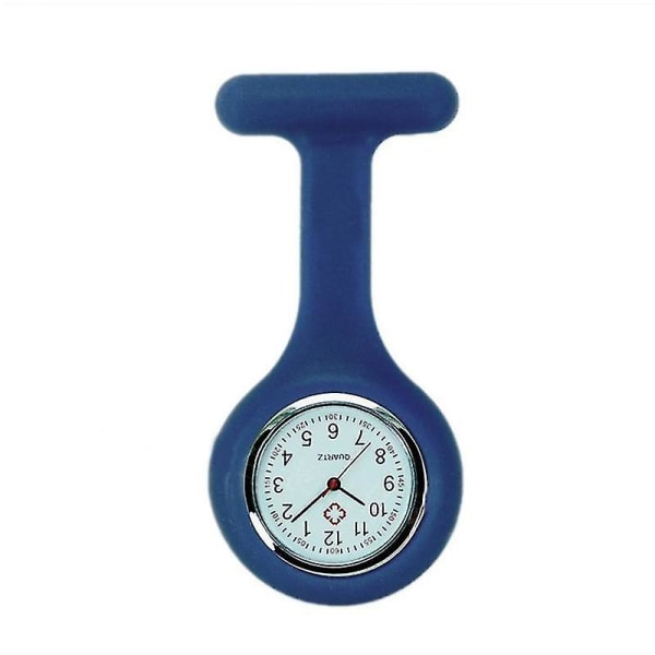 Høykvalitets Silikon Nurse Watch Solid Medical Pocket Watch Pin Lomme Navy