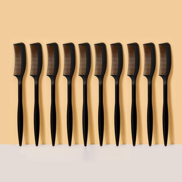 Miniature Eyebrow Eyelash Comb Plastic Eyelash Care Tool Compact 10pcs