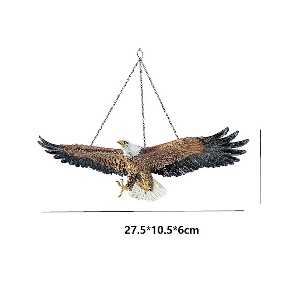 Flight Of Freedom Hängande Örn Skulptur Vägg Skulptur Av Vitögd Havsörn Med Kedja As Shown