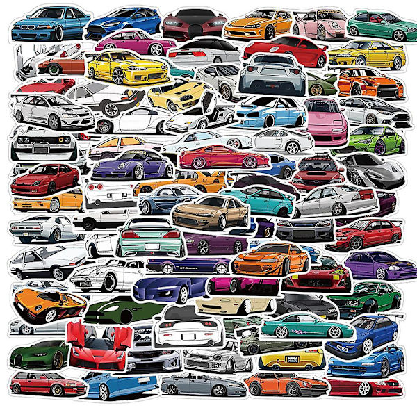 Cool Stickers Motorcykler | Jdm Stickers Decals Bærbare computere | Jdm Graffiti Stickers - Sticker Racing 100PCS