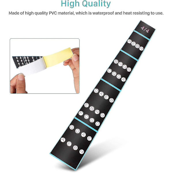 Sl Violin Finger Guide, 4/4 Violin Notes Sticker, Violin Fingerboard Sticker Fretboard Marker For Beginner10pcs)