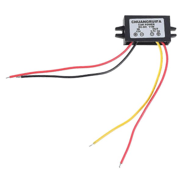 12V til 3.7V 3A 11W DC-DC Step Down Omformer Bil Strømforsyningsmodul Ny Multicolor