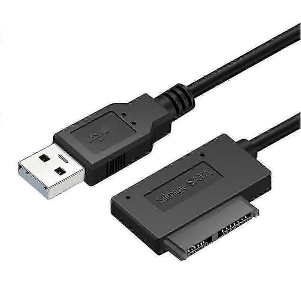 USB-adapter PC 6P+7P CD DVD SATA till USB 2.0-omvandlare Slimline Sata 13-stifts drivenhetskabel för PC Laptop