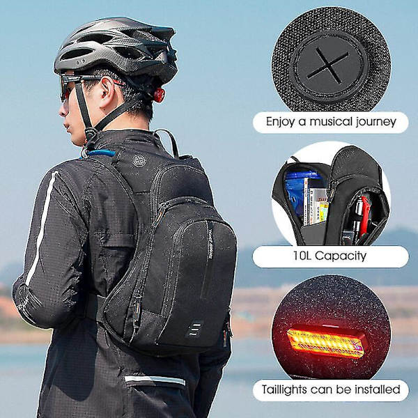 10 litran pyöräilynestereppu Ergonominen säädettävä Mtb-pyörälaukku vuorikiipeilyvaellus kiipeilyurheilureppu with Waterbag