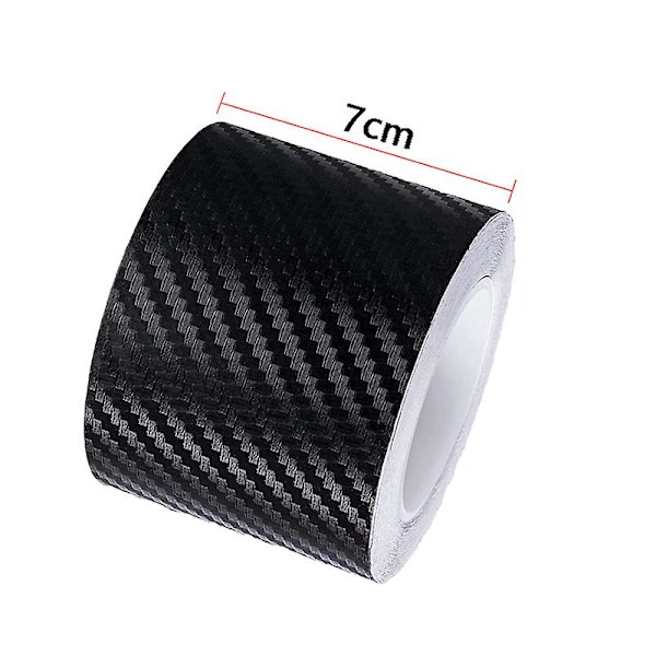3/5/7/10m Carbon Fiber Bildekaler Gör-det-själv-skyddsremsa Anti-skrapa Dörrskydd Biltejp Interiör Exteriör Tillbehör 3d|bildekaler| 7cm 5m
