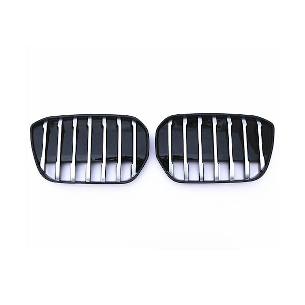 2 stk bilgitter foran nyregitter for Ix3 2022 bilstøtfangerhette Mesh Radiatordeksel Grid Body Kit