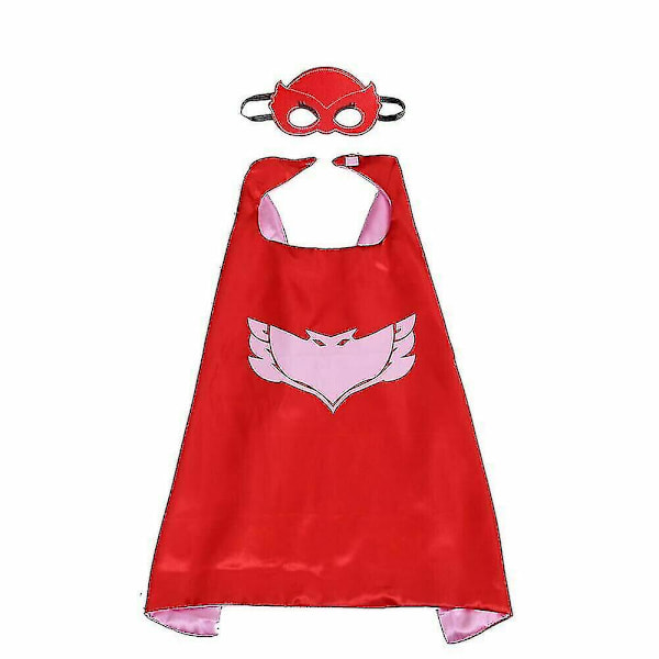 Pj Masks Cape Mask Set Gekko Owlette Catboy Cosplay Kids Costume Party Toy Gift