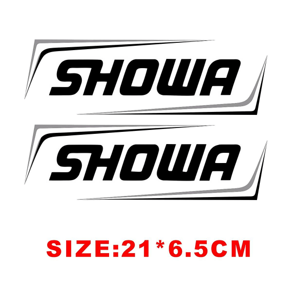 Reflekterende Motocross Motorsykkel klistremerke Gaffel Kyb Wp Suspension Showa Dekaler For Yamaha Honda Suzuki Ktm Kawasaki Benelli| | SHOWA BLACK