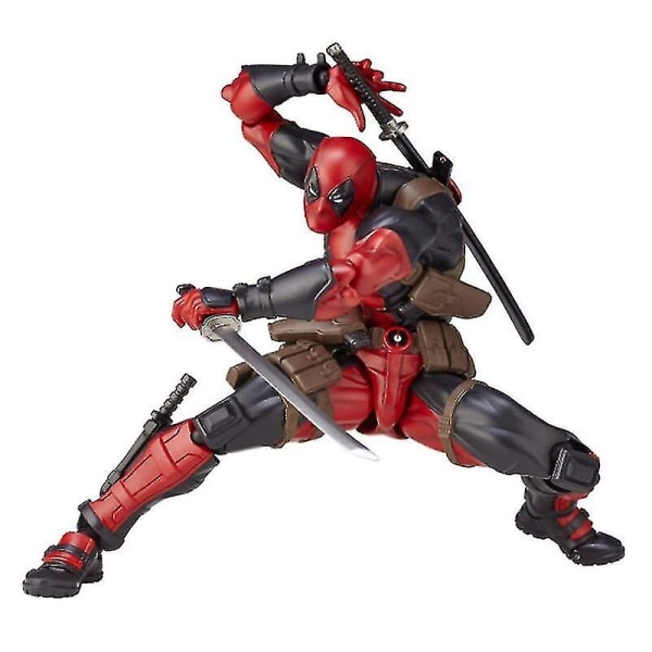 X-men Deadpool-patsas, siirrettävät supersankarihahmot, aseita, leluja lahjoja lapsille, tee itse C