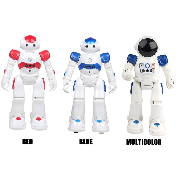 Kid Intelligent Smart Robot Gesture Sensing Programmerbart legetøj Rc Robot Xmas Kids blue