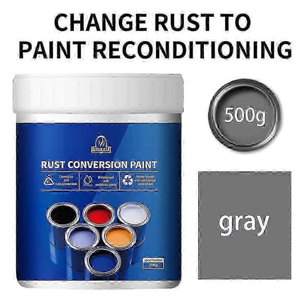 Rustfjerner Anti-Rust Spray til Chassis & Mekaniske Dele - Rustforebyggelse & Behandling Grey 500g
