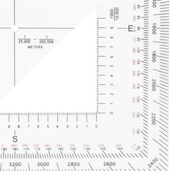 Koordinatskala Praktisk Navigation Militär Gradmätare As Shown