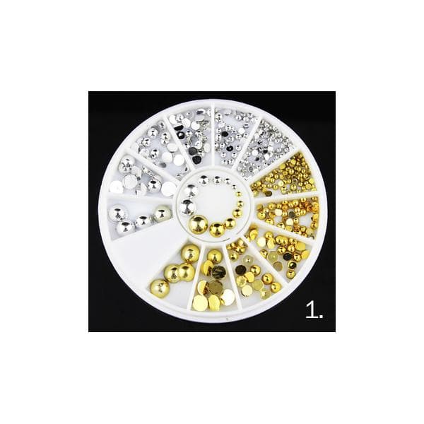 Rhinestone hjul MultiC MultiColor 3. Rhinestone silver 1,5mm