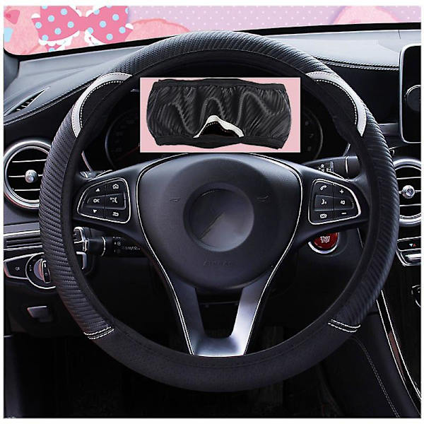 Söt Tecknad Katt Öron Cover För Kvinnor Universal Bil-styling Rattskydd Autodekoration Tillbehör - Rattskydd black