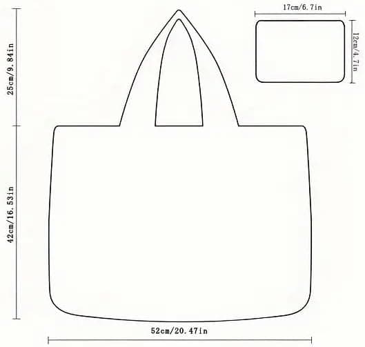 Ekstra stor totebag - Lett handlepose med snøring black